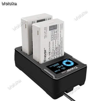 

Photographic SLR 550D 600D 700D Battery Lp-e8 Two electric one charge intelligent charger Q8 CD50 T03