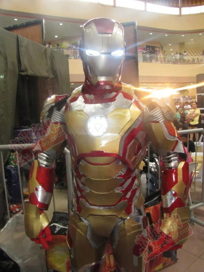 Железный человек Mark42 тело голова Броня 1:1 носимые Бумажные модели DIY металлическая текстура Косплей