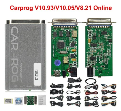 Онлайн V8.21 CARPROG V10.93 программатор с 21 адаптером радио одометры приборные панели