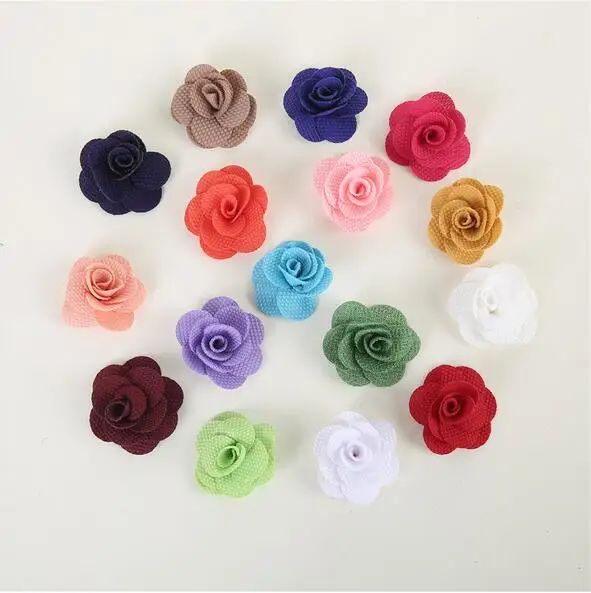 

100Pcs Hand Made DIA 4Cm Cloth flowers corn grain three-dimensional Artificial rose flowers Wedding Decoration DIY Accessoires