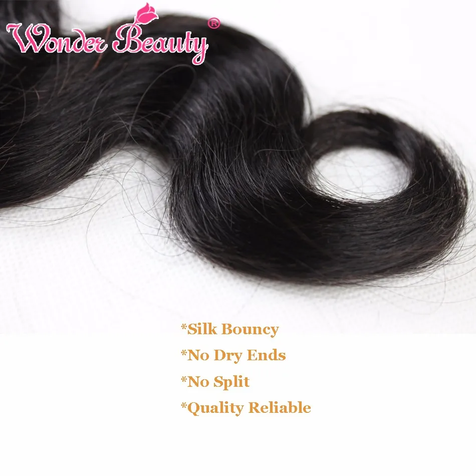 Wonder beauty человеческие волосы для наращивания Малайзия объемная волна не Реми черный цвет 4 пучка волос Плетение Смешанная Длина 8-30 дюймов