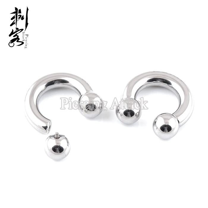 

316L Surgical Steel Heavy Gauge Internally Threaded Horseshoe Circular Barbells Body Jewelry Lot of 10pcs