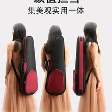 Портативный Скрипки чехол с устойчивость к давлению треугольный Скрипки чехол 3/41/21/4 плеча сзади 4/4 только 0,97 кг