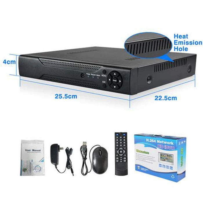 4ch CCTV DVR система безопасности Full D1 H.264 HDMI p2p Облачное Обнаружение движения удаленный телефон двойной поток хост мониторинга