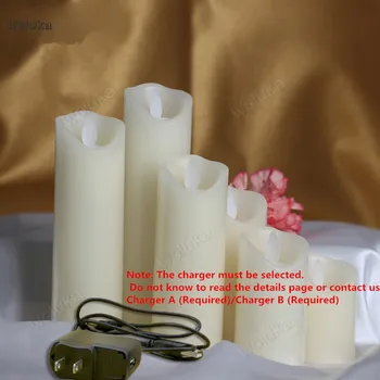 

Diameter 5.3cm charging slant swing LED electronic candle lamp Wedding Birthday Simulation Bar CD50 W02