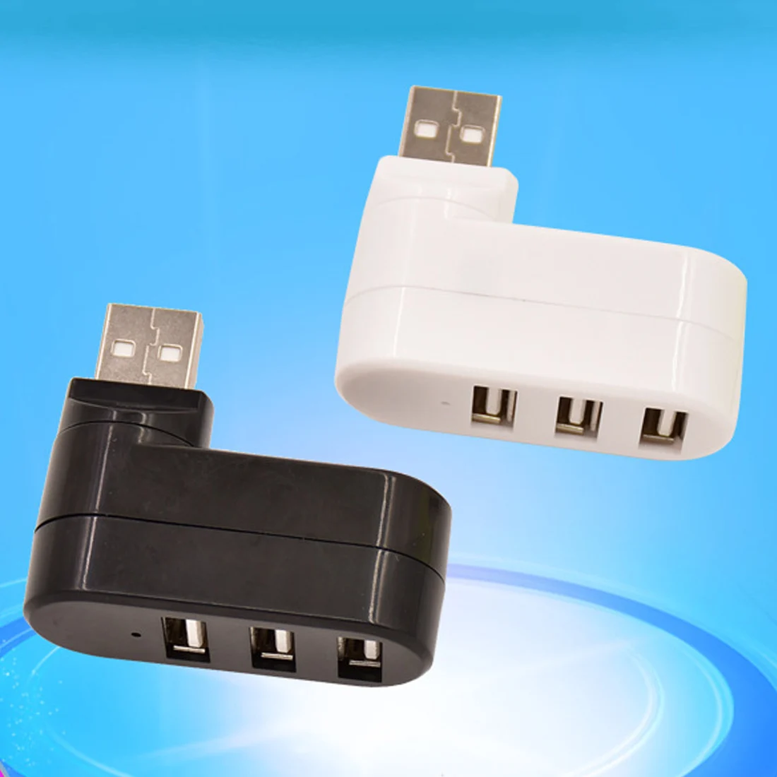 Rotatable High Speed 3 Ports USB HUB 2.0 USB Splitter Adapter for Notebook/Tablet Computer PC Peripherals