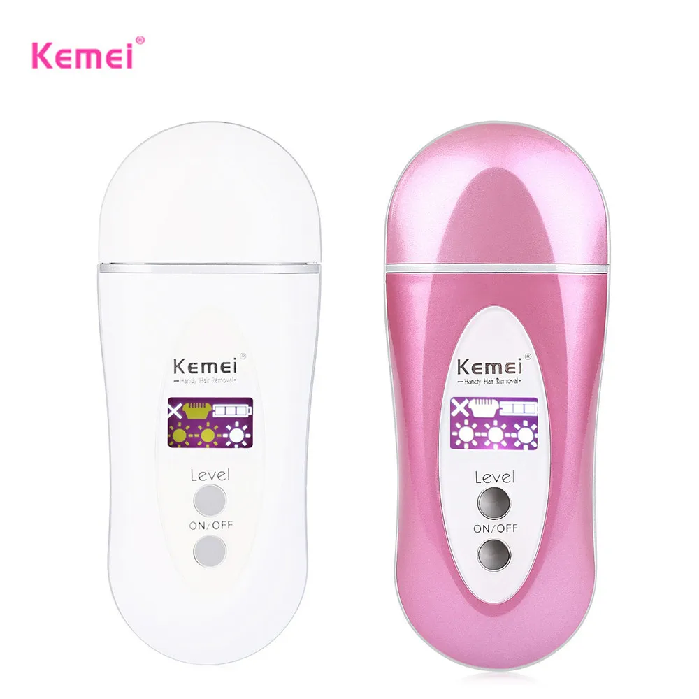 Kemei 5.8W Infrared Hot-wire Electric Epilator Rechargeable Cordless Use Easy To Carry Hair Remover Kit Device