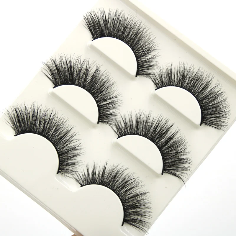 

YOKPN D7 Winged False Eyelashes 3D Three Dimensional Multi-layer Natural Long Lashes Handmade Cotton Stitch Makeup Fake Eyelashe