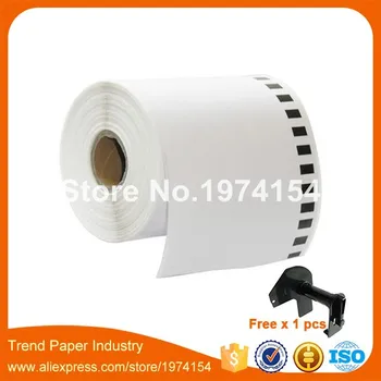 

100 x Rolls Brother Compatible Labels DK-22243,102mm x 30.48m, Continuous Paper Labels, DK 22243, DK 2243