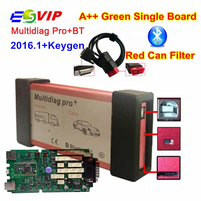 2016 1 + KEYGEN новейший дизайн одноплатный Multidiag Pro bluetooth OBDIICAT CDP для