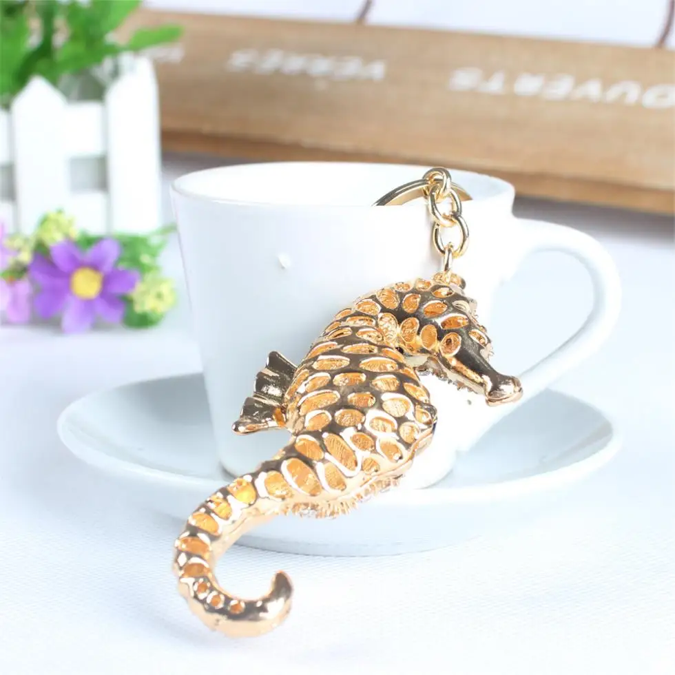 Ocean Sea Horse Hippocampal Cute Crystal Charm Purse Handbag Car Key Keyring Keychain Party Wedding Birthday Gift Ocean Sea Horse Hippocampal Cute Crystal Charm Purse Handbag Car Key Keyring Keychain Party Wedding Birthday Gift