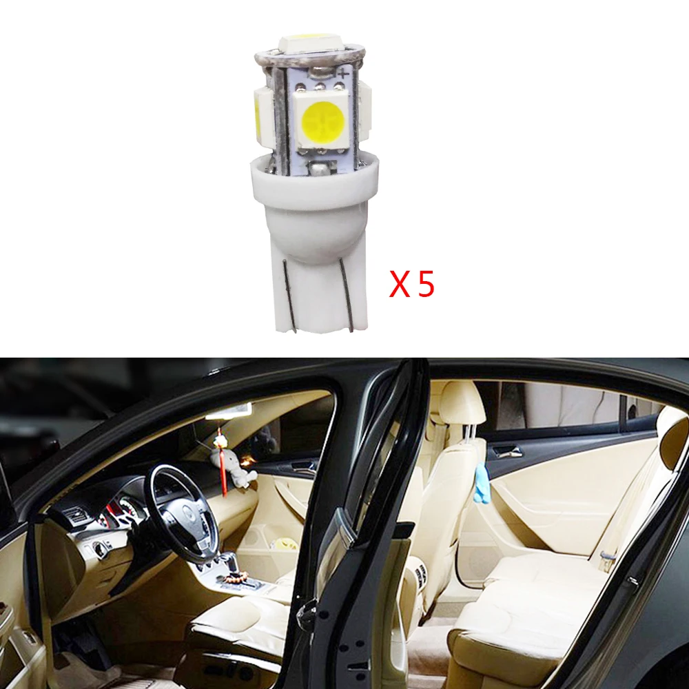 

5PCS LED Canbus Car Led Interior Bulbs Reading Trunk Lights For Toyota Corolla 2014 Accessories