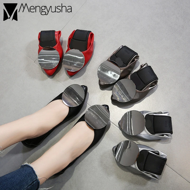 

Round Buckle designer women loafers 43 red wedding shoes soft ballerina korean fold-up driving flats luxury ladies espadrilles