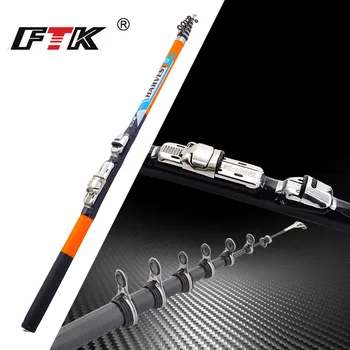 

FTK 1.5M-2.7M Super Hard Carbon Spinning Fishing Rod Ice Fishing Rod Rock Fishing Rod Telescopic Sea Pole Stick