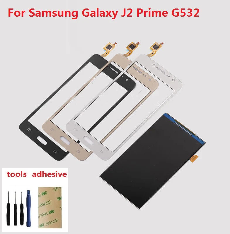 

For Samsung Galaxy Grand J2 Prime SM-G532F G532H G532H/DS Touch Screen Digitizer Sensor + LCD Display Screen + Adhesive + Kits