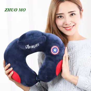 

Batman comfortable Avengers Cartoon Pattern U Shaped neck travel pillow Car accessories automatic Neck Support Head Rest Cushion