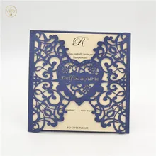 Уникальные любовь сердце лазерной резки пользовательские свадебные карточки Резные узоры