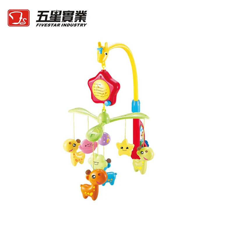 

FS TOYS 1 SET 35606 Giraffe Musical Mobile toys for baby bed bell toy with animal rattles early learning toy baby crib mobile