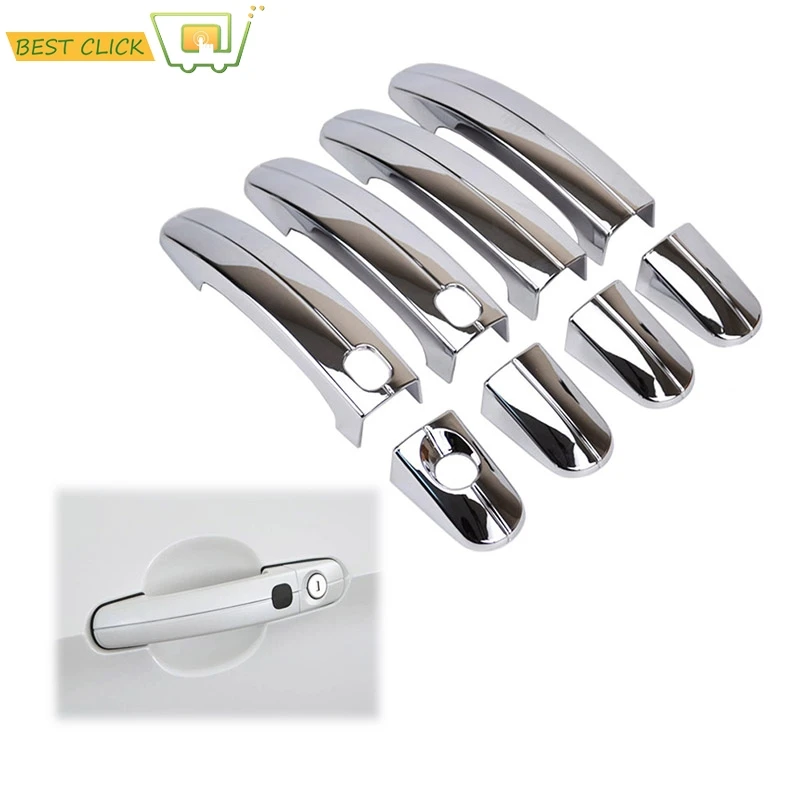

ACCESSORIES FIT FOR 2013 2014 2015 2016 2017 FORD ESCAPE KUGA SMART KEY CHROME DOOR HANDLE COVER TRIM MOLDING CUP