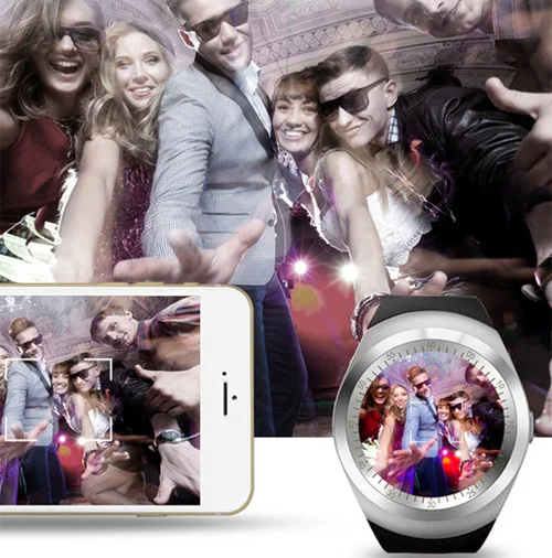 Bluetooth Y1 умные часы Relogio Android SmartWatch телефонный звонок GSM Sim Удаленная камера