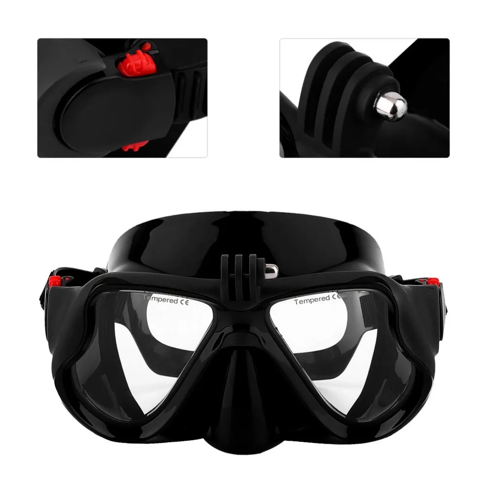 Профессиональная подводная камера, обычная маска для дайвинга, подводное плавание, очки для плавания, подходят для GoPro, для камеры Xiaomi