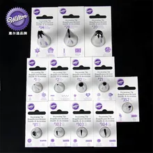 Wilton крем Торт Глазурь трубопровод глазурь Нержавеющая сталь насадка Кондитерская Насадка Набор для выпечки и помадки кекс украшения инструмент