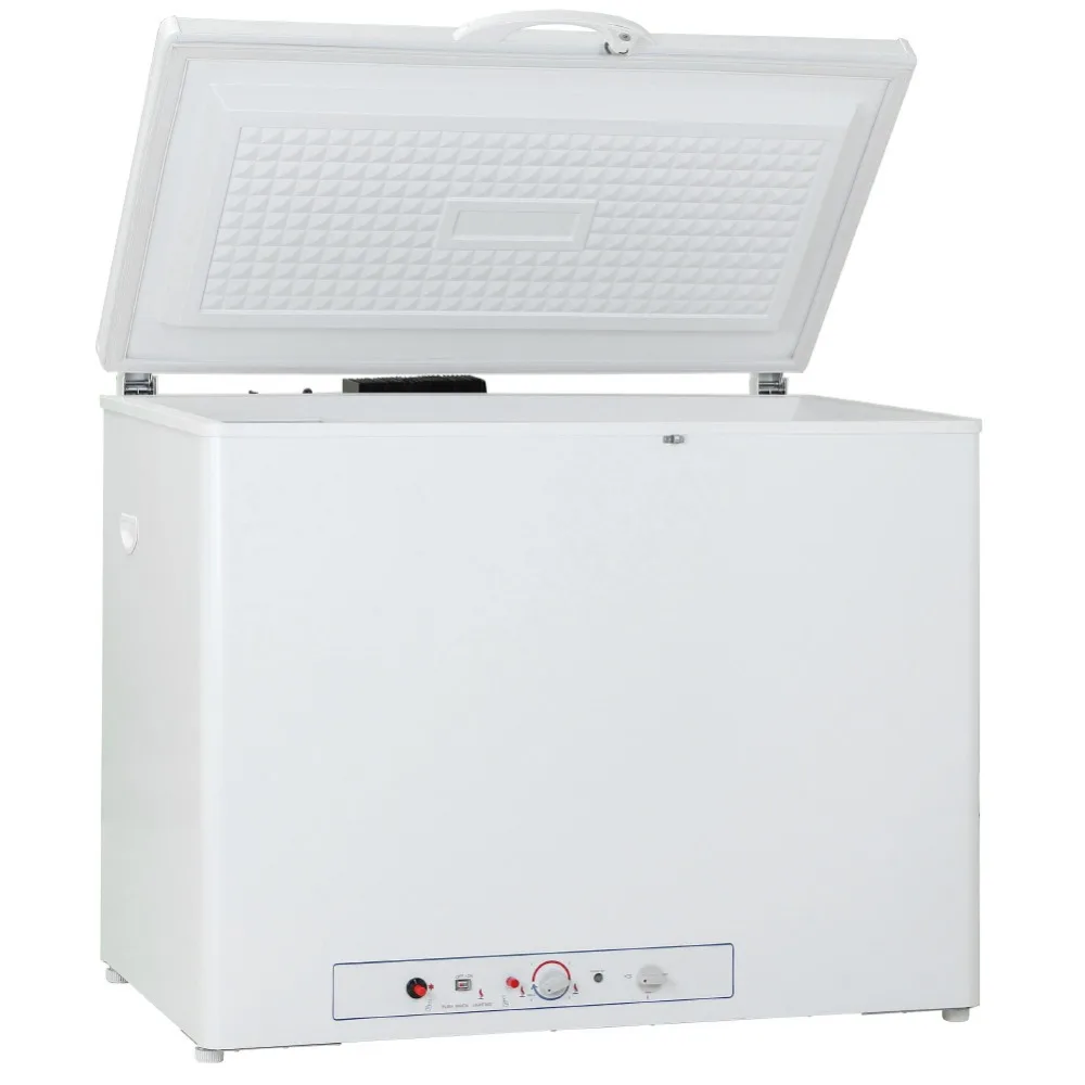 

New Smad 191L LPG Gas 110V/220V Chest Freezer Electric Low Noise Deep Freezer Restaurant High Quality Compliant Cooler White