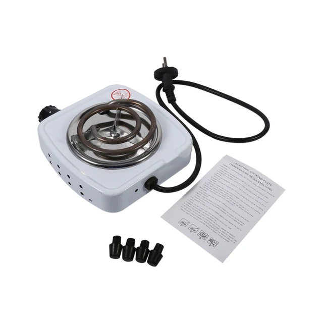 700W Electric Mini Stove Portable Hot Plate Black/White Coffee