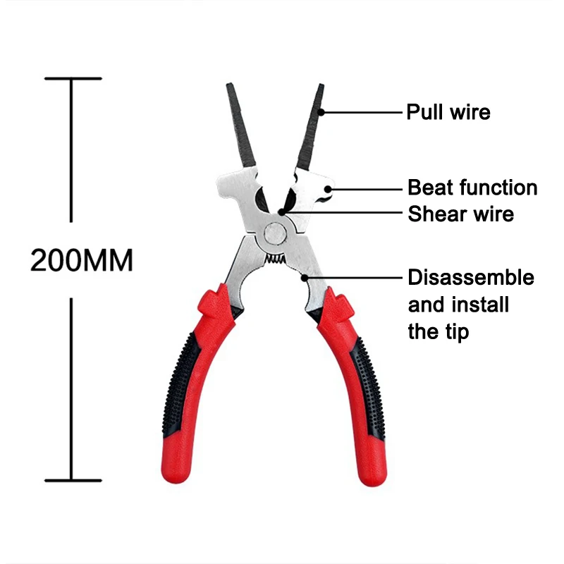 

Hot Multi Purpose MIG Welding Pliers Pincers Insulated Handle Durable Accessories Hand Tool LSK99