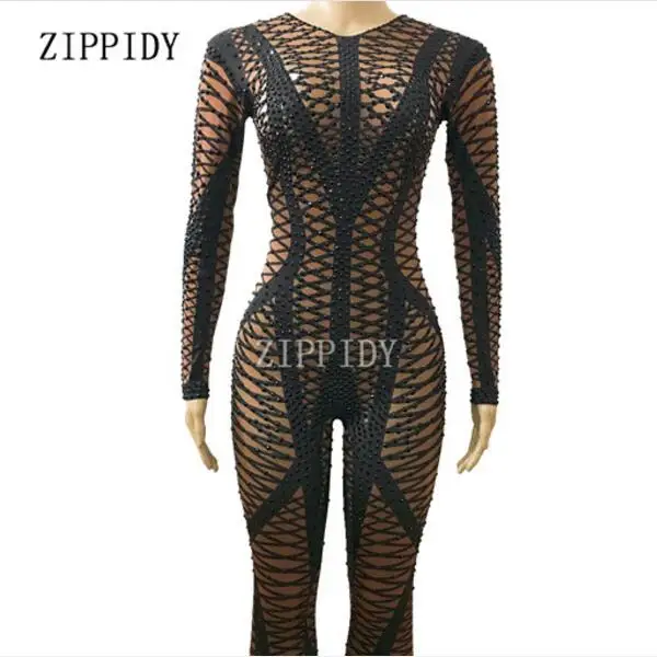black bling jumpsuit