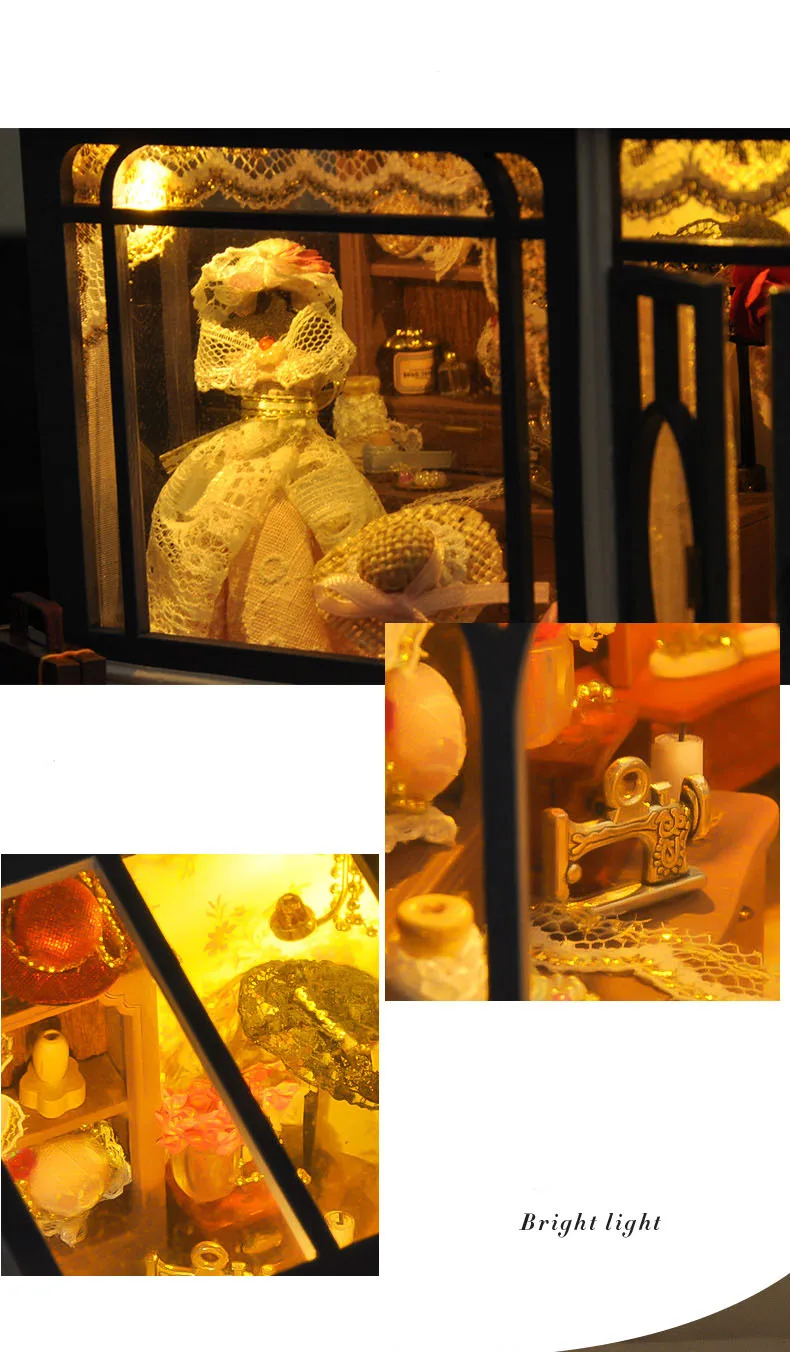 Рождественский подарок GiToys для детей кукольный дом Каса Diy Миниатюрный Кукольный домик С Пылезащитным покрытием мебель подарок на день рождения TD27 2829