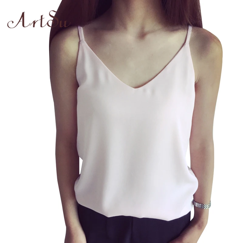 Женская шифоновая блузка ArtSu модель LDVE60008 на весну и лето 2017|chiffon blouse women|chiffon