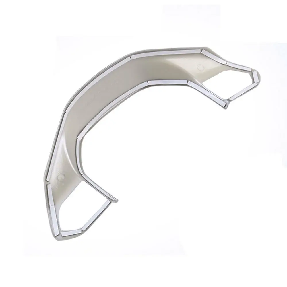 Cromo mate ABS coche Interior de la cubierta de la rueda del volante del ajuste para Peugeot 3008 GT 5008, 2017-2018, Interior del coche piezas Cromo mate ABS coche Interior de la cubierta de la rueda del volante del ajuste para Peugeot 3008 GT 5008, 2017-2018, Interior del coche piezas