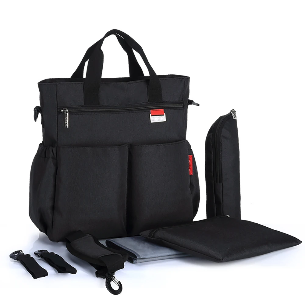

Diaphragm Diaper Bag Set Baby Infant Tote Strong Load Crossbody Single Shoulder Bottle Insulation Zipper Closure Large Capacity