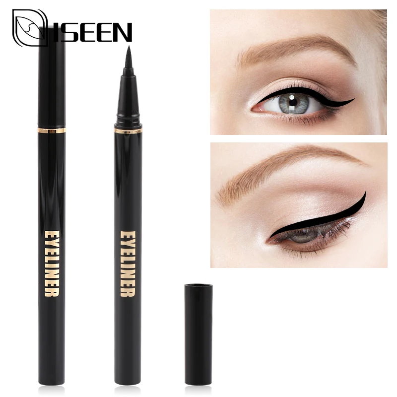 Black Eyeliner Pen Waterproof Eyeliner Pencil Big Eyes Long-Lasting Eyeliner Pen Smooth Fast Dry Cat Eye Cosmetic Tool