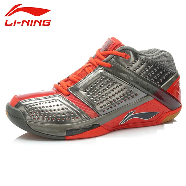 Cheap 2016 LI-NING Badminton Shoes Leather Fabric Shiny Color lace Up Hard-Wearing Dry Fast Sneakers Sport Shoes Men AYAJ077 XYY007