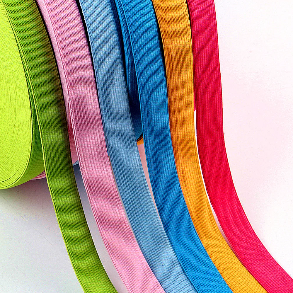 Красочные эластичные ленты 20 мм плоская швейная резинка нижнее белье трусики резиновая одежда аксессуары для шитья мягкий эластичный пояс 1 м