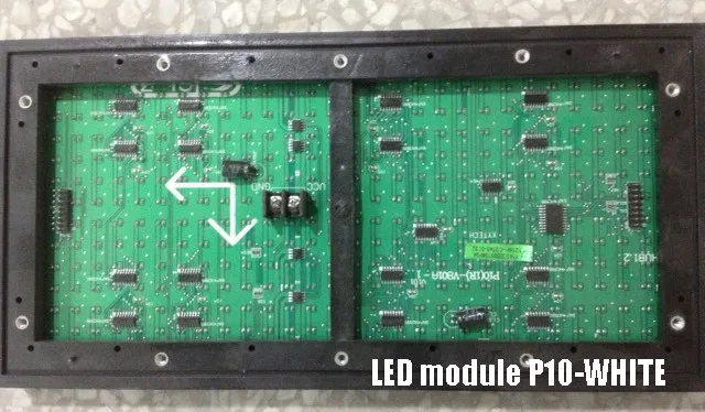 Бесплатная доставка DHL 50 шт. открытый белый P10 Светодиодный модуль открытый DIP один цвет белый 320*160 мм LED модуль водонепроницаемый Бесплатная