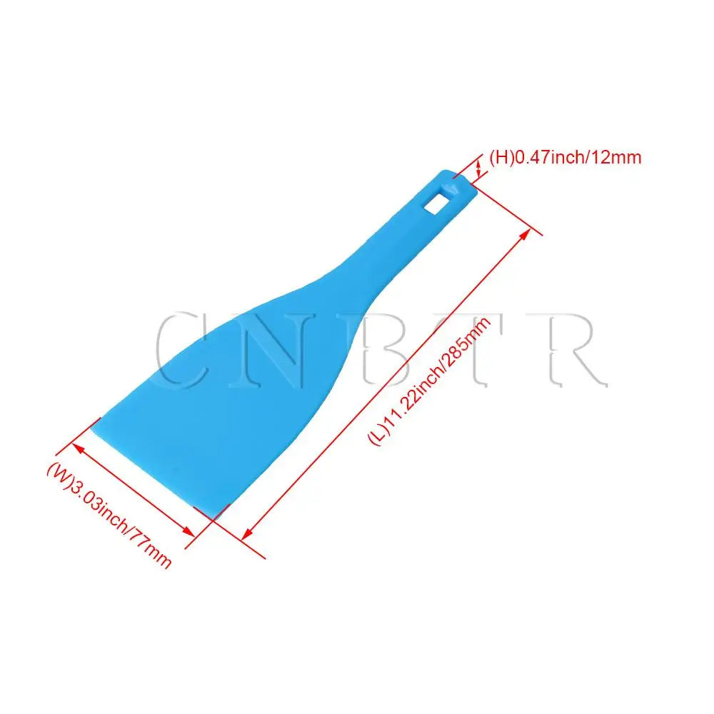 CNBTR многоцветные чернильные шпатели, трафаретная печать, пластмассовое лезвие, чернила, лопата, инструмент DIY, 285x77 мм, упаковка из 5