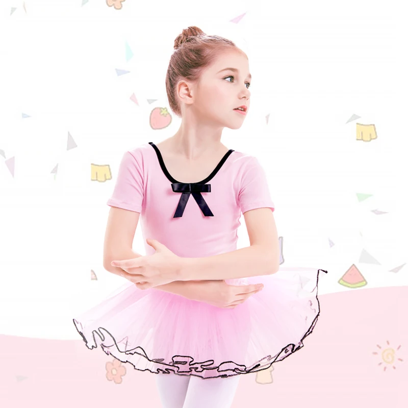 Girls Pink Ballet Tutu Dress Dance Costumes Soft Tulle Skirted Dancing Clothes Leotards | Тематическая одежда и униформа