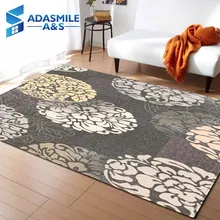 Скандинавские Цветочные ковры для гостиной, спальни, фланелевые коврики, домашние напольные украшения, коврики, Нескользящие мягкие удобные ковры