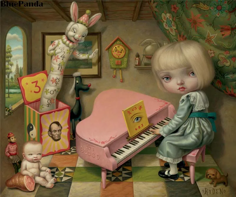 Mark Ryden the Bee Hair Oscary Favourite Artist художественные принты картины для гостиной плакат на стену домашний декор - Цвет: MR016