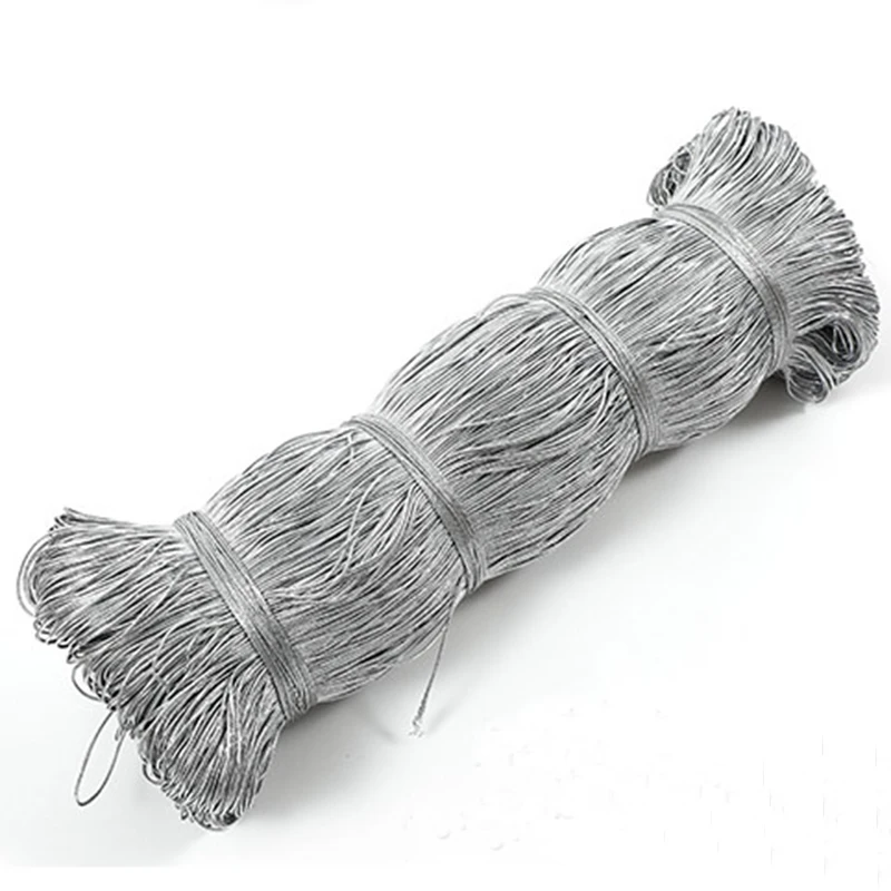 Elastic Line Cord for Jewelry Making, Line Wire, Gold and Silver Thread, DIY Bracelet, Sew Apparel Accessories, 10m, 1.0mm