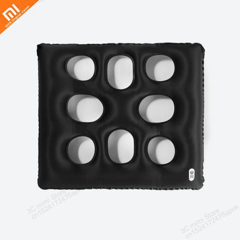 Цена Xiaomi пористая надувная подушка 45x40 см автомобильное сиденье матрас портативный TUP эргономичный дизайн отверстия воздуха подходит для сна пу...