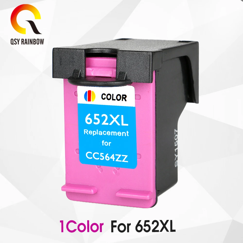 Сменный картридж QSYRAINBOW для HP 652 чернильный Deskjet 1115 1118 2135 2136 2138 3635 | Компьютеры и