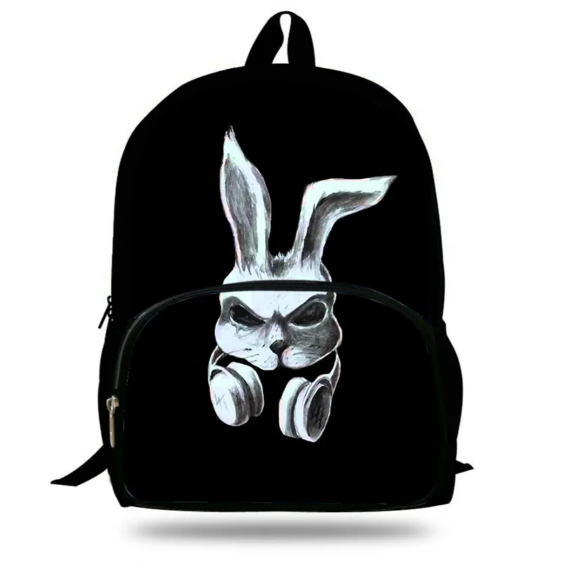 Bad Bunny Polyester Backpack All-Print Backpack Adult Travel Bag Cool Kids School Bag.