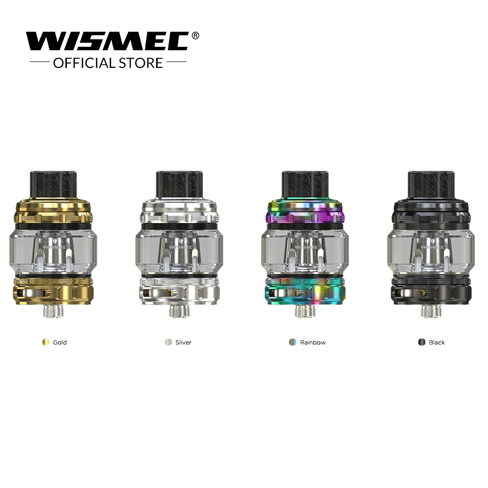 [Official store] Wismec TROUGH Tank 6.5ml Electronic Cigarette Atomizer with WT01/WT02/WT03 Coil For 510 Box vape MOD