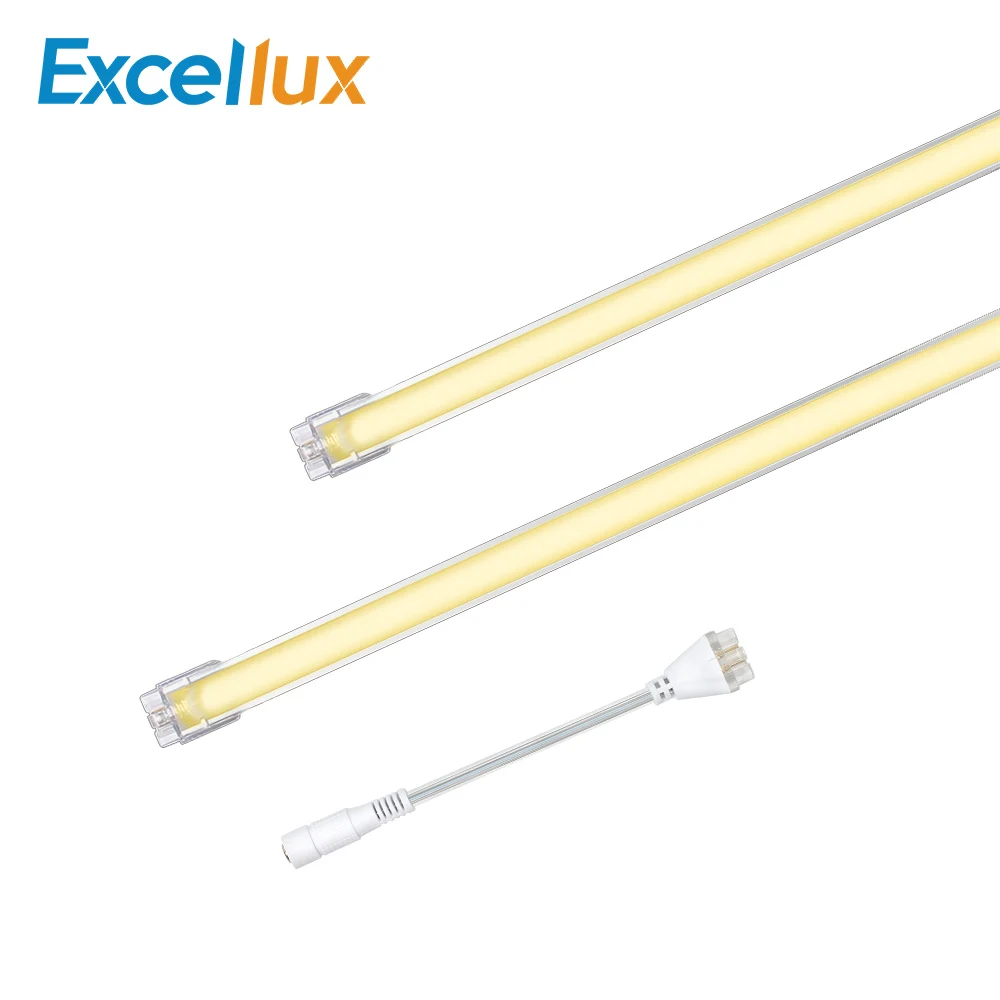 

2PCS DC 24V 50CM LED Bar Light Aluminum Seamless Connecting 2835 42 leds For Kitchen Cabinet Light + DC Connector led strip lamp