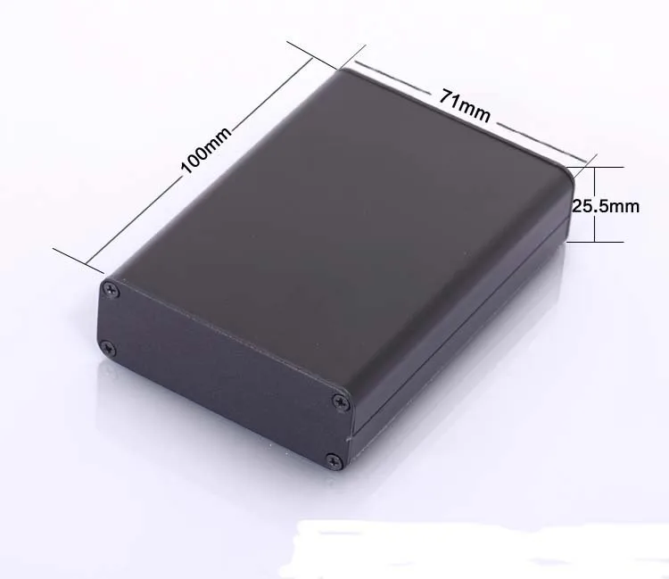 

Aluminum enclosure electric box case 71x25.5x100mm DIY PCB project distribution split box communication shell