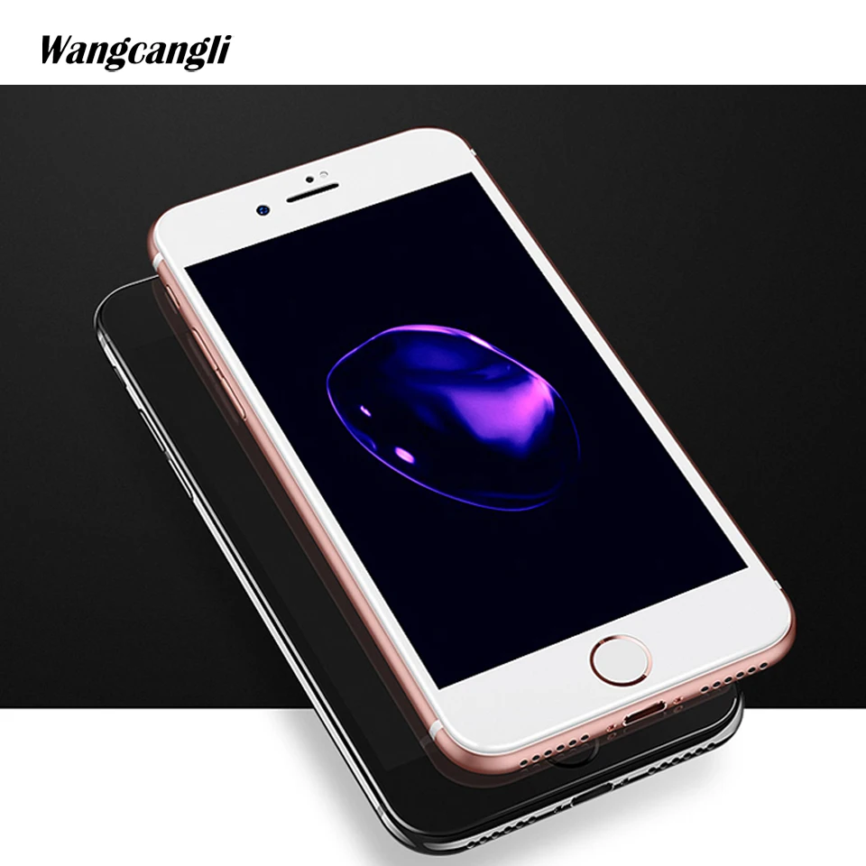 3D изогнутый край Полное покрытие закаленное стекло Защита экрана для iphone 6 7 6s 8 plus
